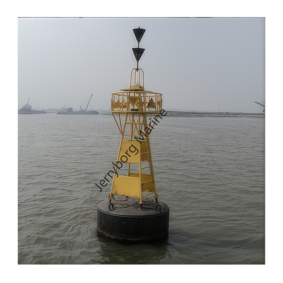 উচ্চ চ্যানেল পার্শ্বীয় ভাসমান চিহ্নিতকরণের সাথে সামুদ্রিক ইস্পাত নেভিগেশন বোই