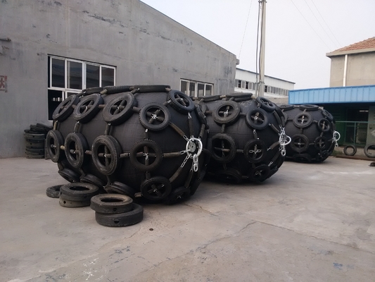 ডক এবং নৌকা রক্ষার জন্য ISO17357 স্ট্যান্ডার্ড ইয়োকোহামা টাইপ বায়ুসংক্রান্ত রাবার ফেন্ডার কালো