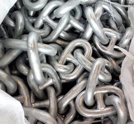 বড় ইস্পাত মেরিন স্টাড লিঙ্ক অ্যাঙ্কর চেইন ইউ 2 গ্রেড অ্যাঙ্কর চেইন ভেসেল শিপের জন্য ব্যবহৃত হয়