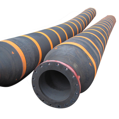 রাবার সামুদ্রিক পায়ের পাতার মোজাবিশেষ 6 ইঞ্চি corrugated পাইপ 24 &quot;ফ্লোটিং তেল পায়ের পাতার মোজাবিশেষ রাবার ড্রেজিং পায়ের পাতার মোজাবিশেষ