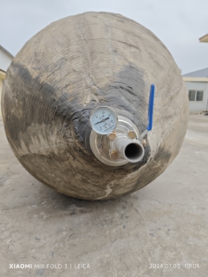 নৌকা লঞ্চিং সামুদ্রিক inflatable রাবার উপাদান কালো রঙ জাহাজ উত্তোলন এয়ারব্যাগ