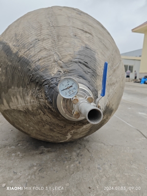 নৌকা লঞ্চিং সামুদ্রিক inflatable রাবার উপাদান কালো রঙ জাহাজ উত্তোলন এয়ারব্যাগ