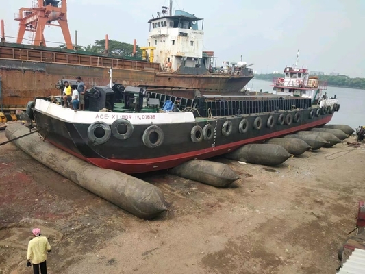 জাহাজের লঞ্চিংয়ের জন্য সামুদ্রিক রাবার উত্তোলন উদ্ধারযোগ্য ইনফ্ল্যাটেবল এয়ারব্যালন এয়ারব্যাগ